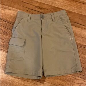 Kids Tan Cargo Shorts Under Armour
